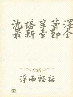 沈榕宁萧泽小说最新章节全文阅读封面
