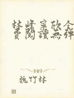林峰宁欣全文免费阅读无弹窗笔趣阁封面