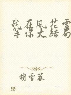 我在风花雪月里等你大结局