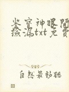 鉴宝神眼开局就捡漏txt免费下载