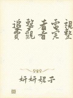 追击者电视剧免费观看完整版高清