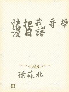 快把我哥带走动漫日语封面