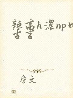 辣高h浓np肉古言