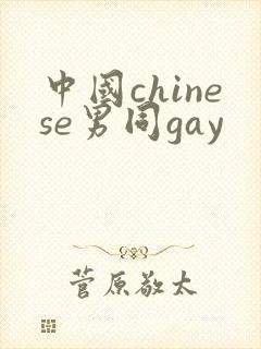 中国chinese男同gay