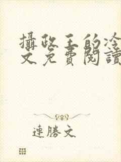 摄政王的冷妃全文免费阅读小说封面