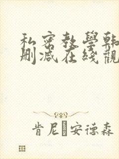 私密教学韩漫无删减在线观看