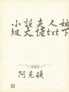 小说夫人她是满级大佬txt下载