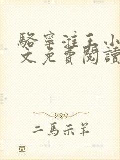 骆宁淮王小说全文免费阅读封面