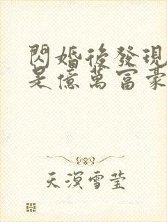 闪婚后发现老公是亿万富豪9章
