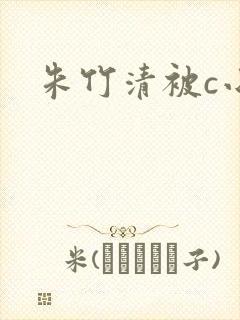 朱竹清被c小说