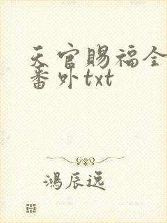 天官赐福全文加番外txt