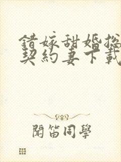 错嫁甜婚总裁的契约妻下载