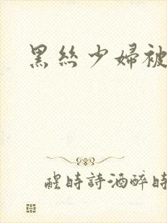 黑丝少妇被我操