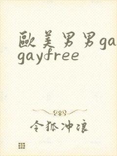 欧美男男gaygayfree