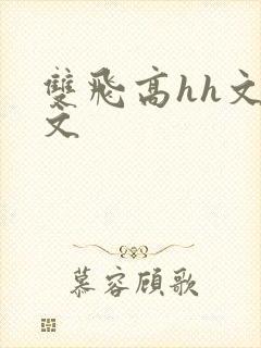 双飞高hh文辣文封面
