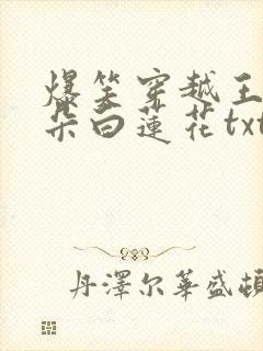 爆笑穿越王妃是朵白莲花txt封面