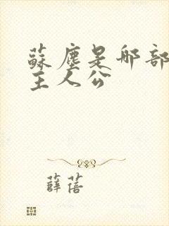 苏尘是哪部小说主人公