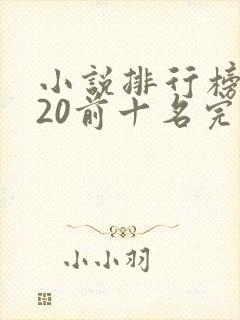 小说排行榜2020前十名完本