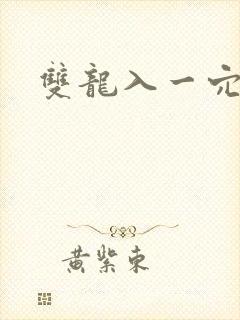 双龙入一穴高h