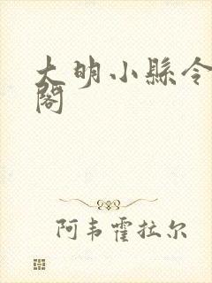 大明小县令笔趣阁