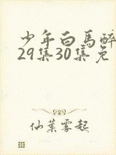 少年白马醉春风29集30集免费观看