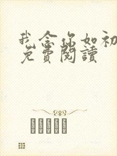 我念你如初小说免费阅读
