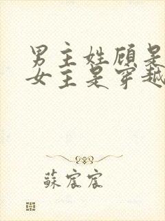 男主姓顾是丞相女主是穿越封面