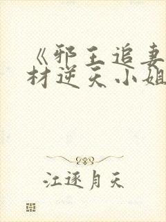 《邪王追妻:废材逆天小姐》
