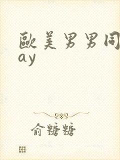 欧美男男同性gay