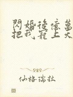 闪婚后亿万总裁把我宠上天全集封面
