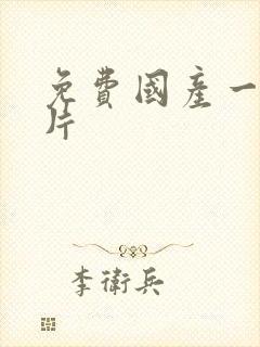 免费国产一级淫片