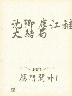 沈卿尘江稚最后大结局