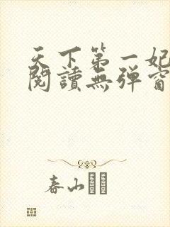 天下第一妃免费阅读无弹窗