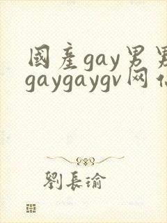 国产gay男男gaygaygv网站
