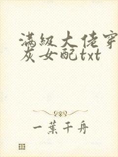满级大佬穿成炮灰女配txt