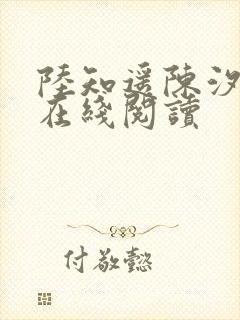 陆知遥陈汐小说在线阅读封面