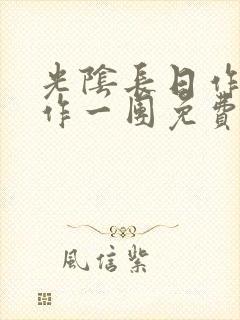 光阴长日作者乱作一团免费阅读