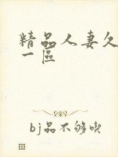 精品人妻久久久一区