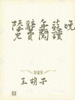 陆辞年苏晚小说免费阅读封面