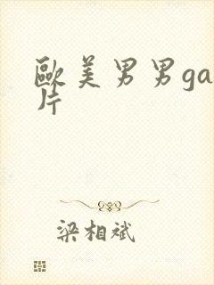 欧美男男gay片