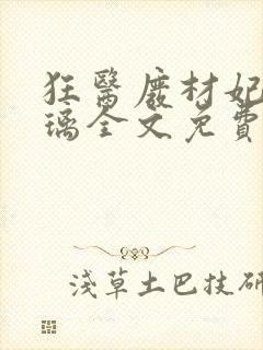 狂医废材妃叶千璃全文免费阅读 小说封面