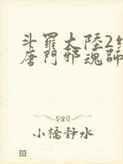斗罗大陆2绝世唐门邪魂师