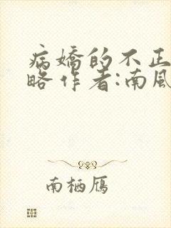 病娇的不正经攻略作者:南风我意全文阅读txt