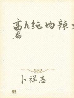 高h纯肉辣文短篇封面