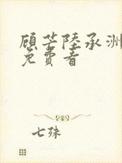 顾芒陆承洲小说免费看