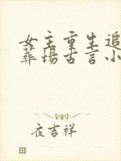 女主重生追妻火葬场古言小说