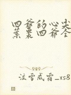四爷的心尖宠妃叶枣四爷全文免费阅读小说封面