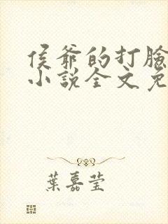 侯爷的打脸日常小说全文免费阅读无弹窗