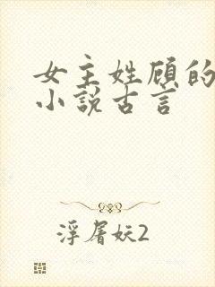 女主姓顾的重生小说古言