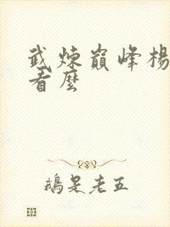 武炼巅峰杨开好看么